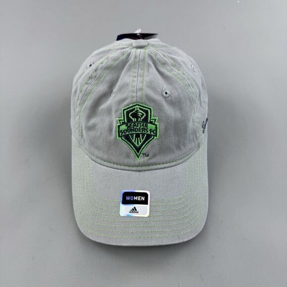 Adidas Hat Cap Women MLS Soccer Seattle Sounders Football Sports Outdoor NWT - Picture 2 of 7